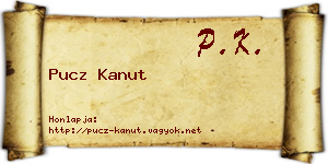 Pucz Kanut névjegykártya